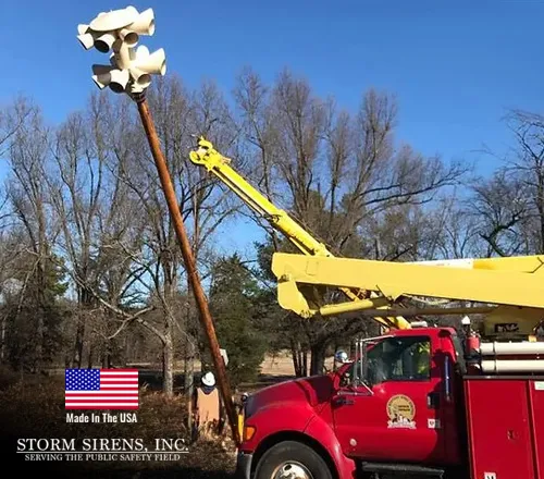 tornado siren installation